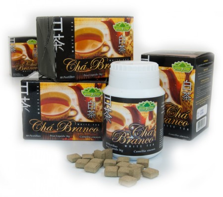 Chá Branco Flora - 80 pastilhas (450mg)